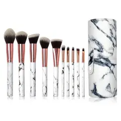 BJ HOGAR - Set 10 Brochas Pinceles Cepillos Tubo