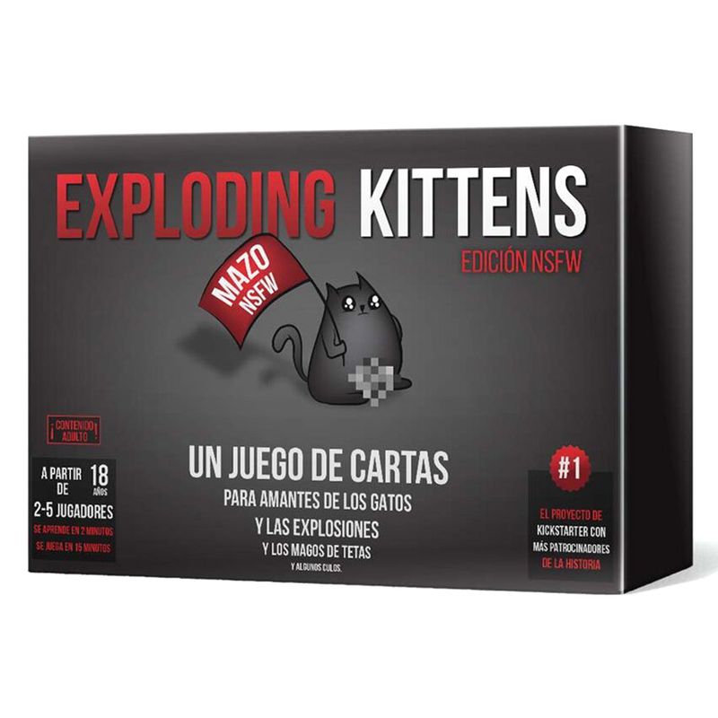 ASMODEE - Exploding Kittens Nswf - Juego De Mesa - Español - Original