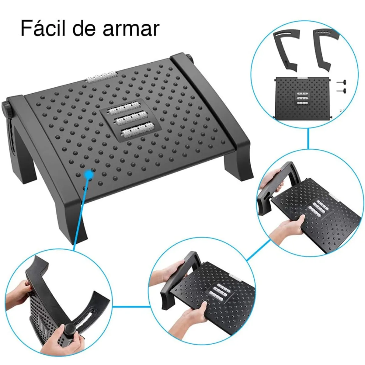 NEWO - Apoya pies ajustable Reposapies Newo