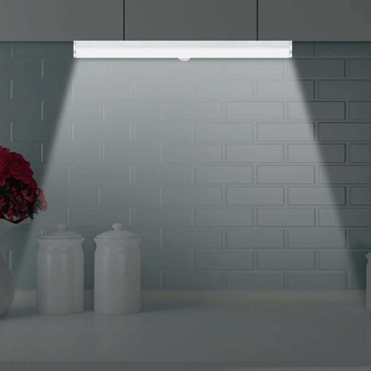 NEWO - Barra Luz led emergencia recargable con sensor de movimiento 30 cms