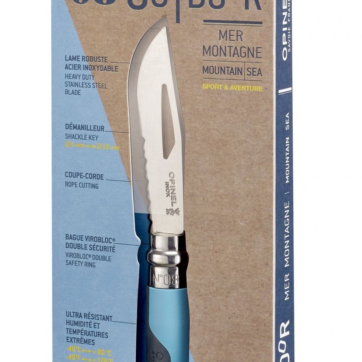 OPINEL - Cuchillo Opinel N°8 outdoor azul OPINEL