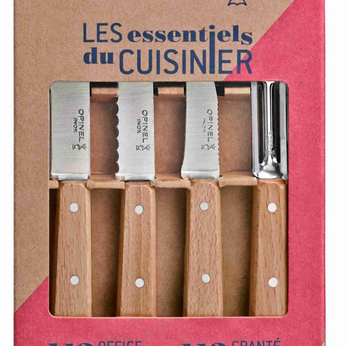 OPINEL - Cuchillos Opinel N°112 Los escenciales - 4 unidades OPINEL