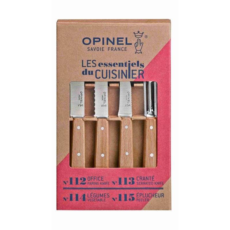 OPINEL - Cuchillos Opinel N°112 Los escenciales - 4 unidades OPINEL