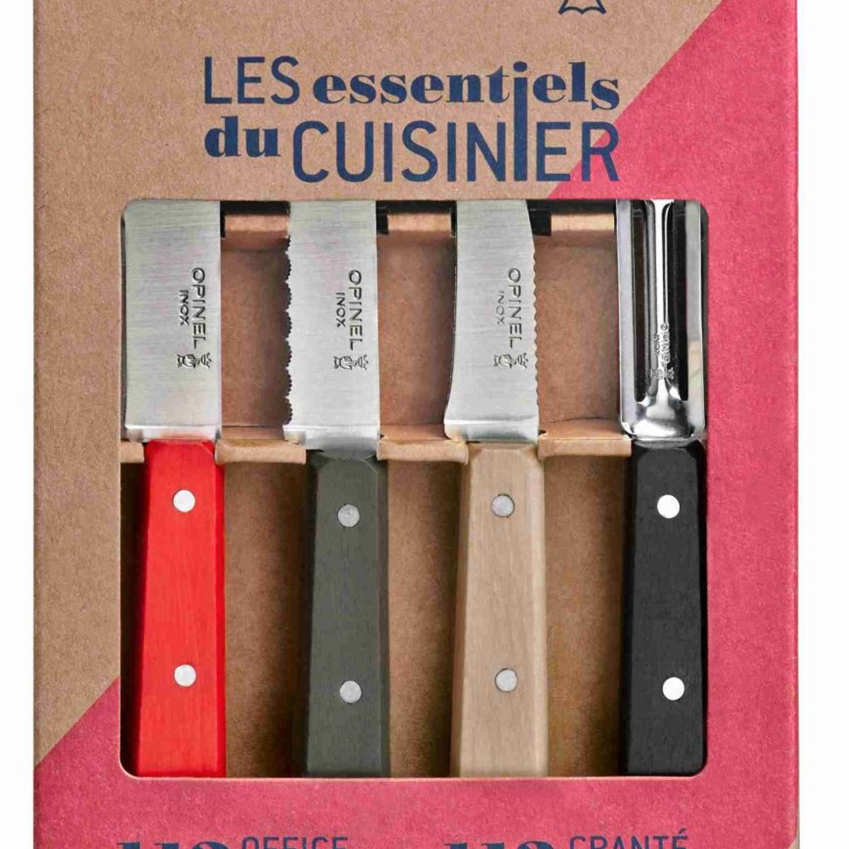 OPINEL - Cuchillos Opinel N°112 Los escenciales Loft - 4 unidades OPINEL