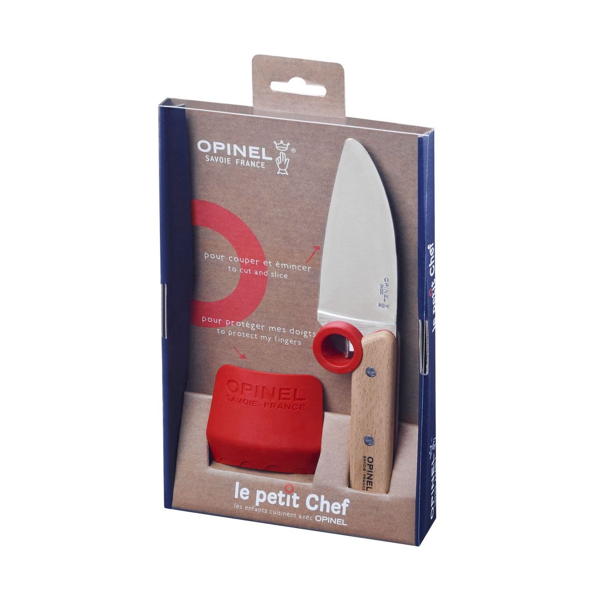 OPINEL - Cuchillo Opinel Chef con protector de dedos OPINEL