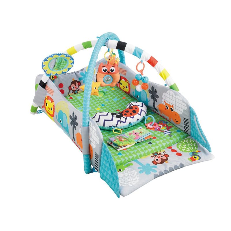 KANDY TOYS - Gimnasio Cuna Alfombra Acolchada Bebe Verde