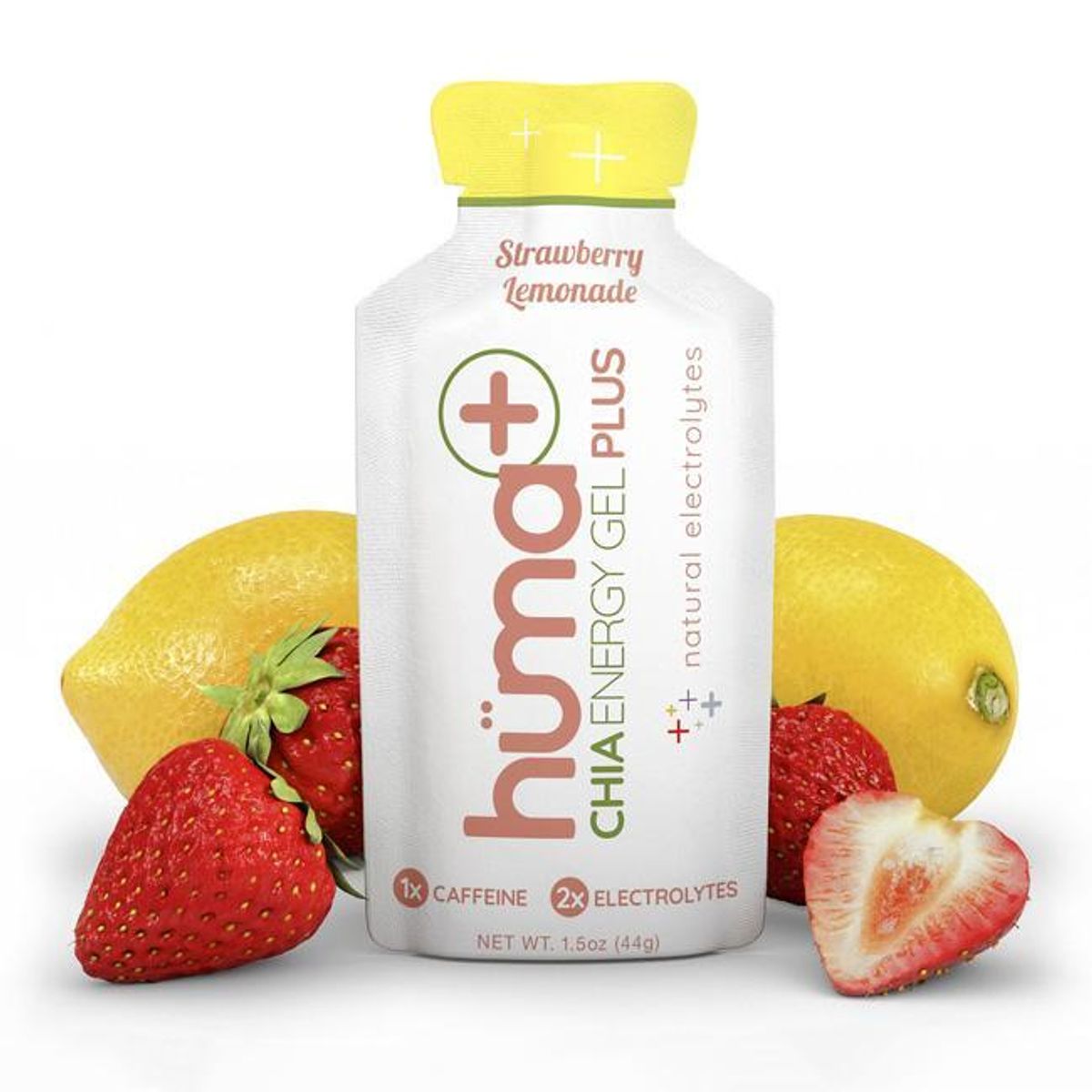 HUMA - Gel Energético Huma Plus Strawberries & Lemonade (25mg Cafeina) HUMA