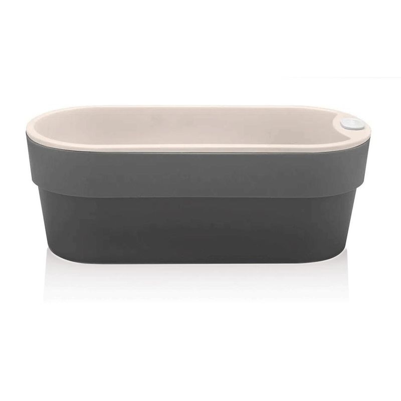 OU - Macetero Huerta Auto Riego Gris 1,75 Lt - Gris