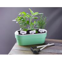 Macetero Huerta Auto Riego Verde Menta 1,75 Lt - Verde