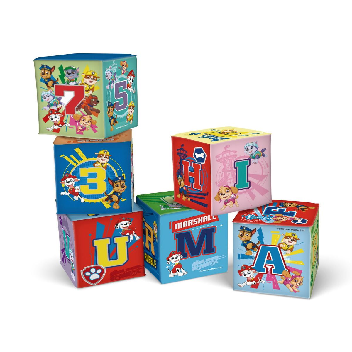 PAW PATROL - Cubo Soft Letras Y Numeros Paw Patrol Pronobel