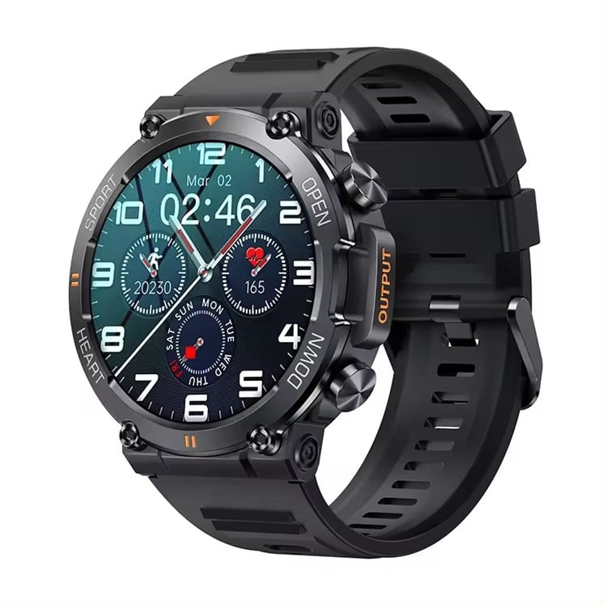 HOLD MI - Reloj Inteligente Smartwatch K56 Pro Bluetooth Negro Original