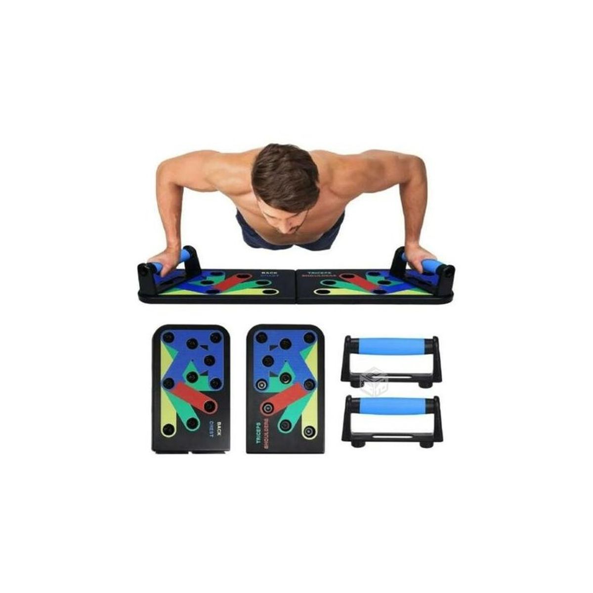 GENERICO - Tabla para flexiones multiuso pushup pecho hombro espalda