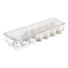GENERICO - Organizador de Refrigerador Huevos Con Tapa - Apilable