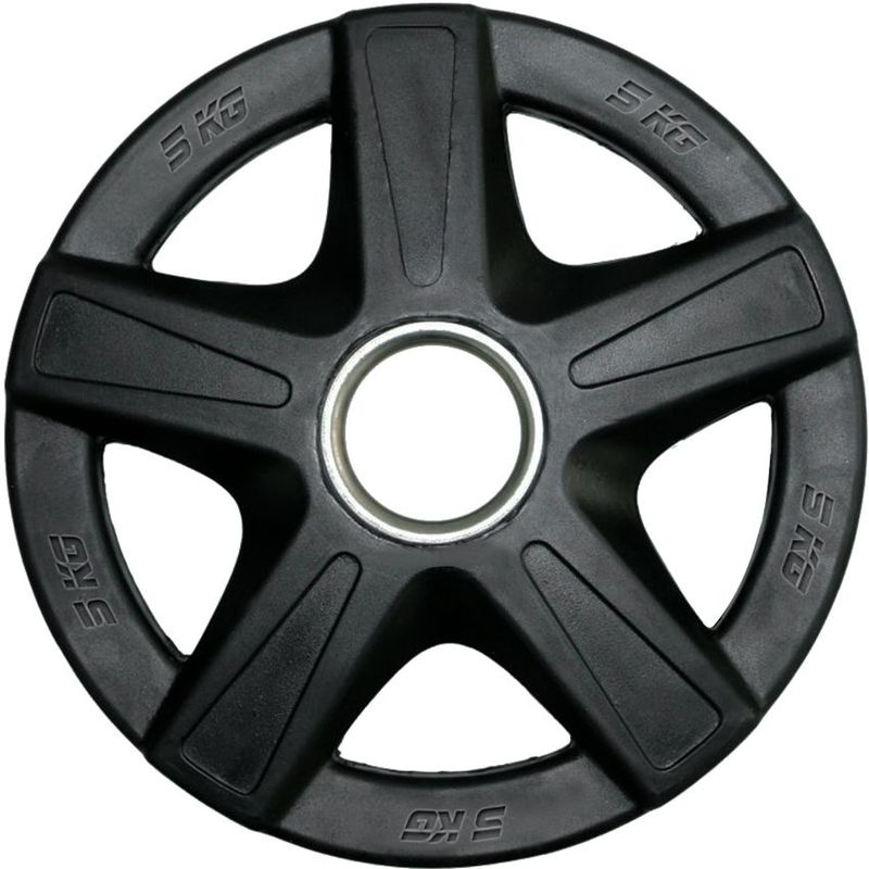 ATLETIS - Disco Engomado Para Barra 5 Kg Negro