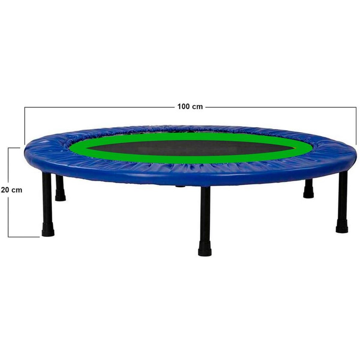 ATLETIS - Trampolín Home Fitness Plegable 100cm