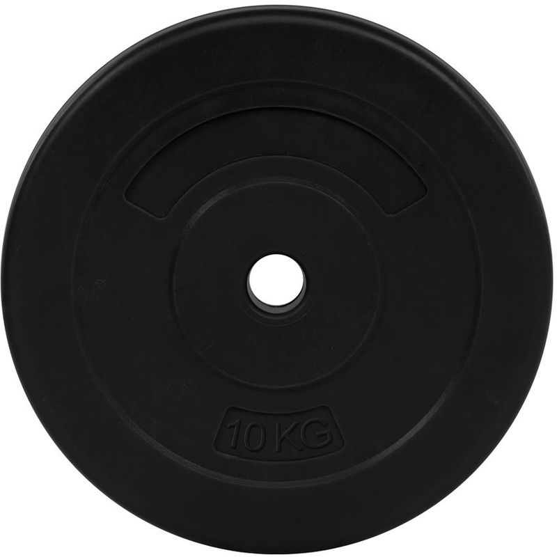 ATLETIS - Disco de Cemento 10 Kg para Barra PVC Negro