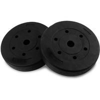 Disco de Cemento 5 Kg para Barra PVC Negro