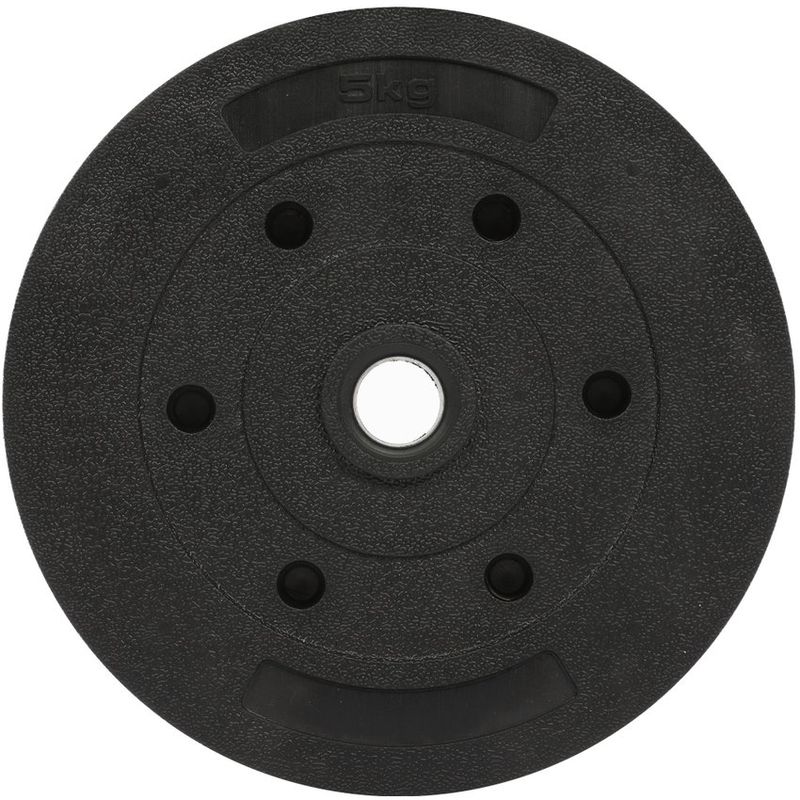 ATLETIS - Disco de Cemento 5 Kg para Barra PVC Negro