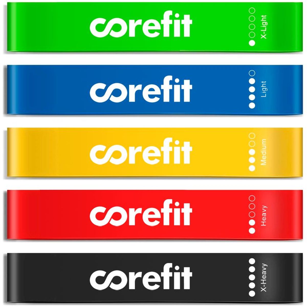 ATLETIS - Set de Bandas Elásticas de Entrenamiento Fitness