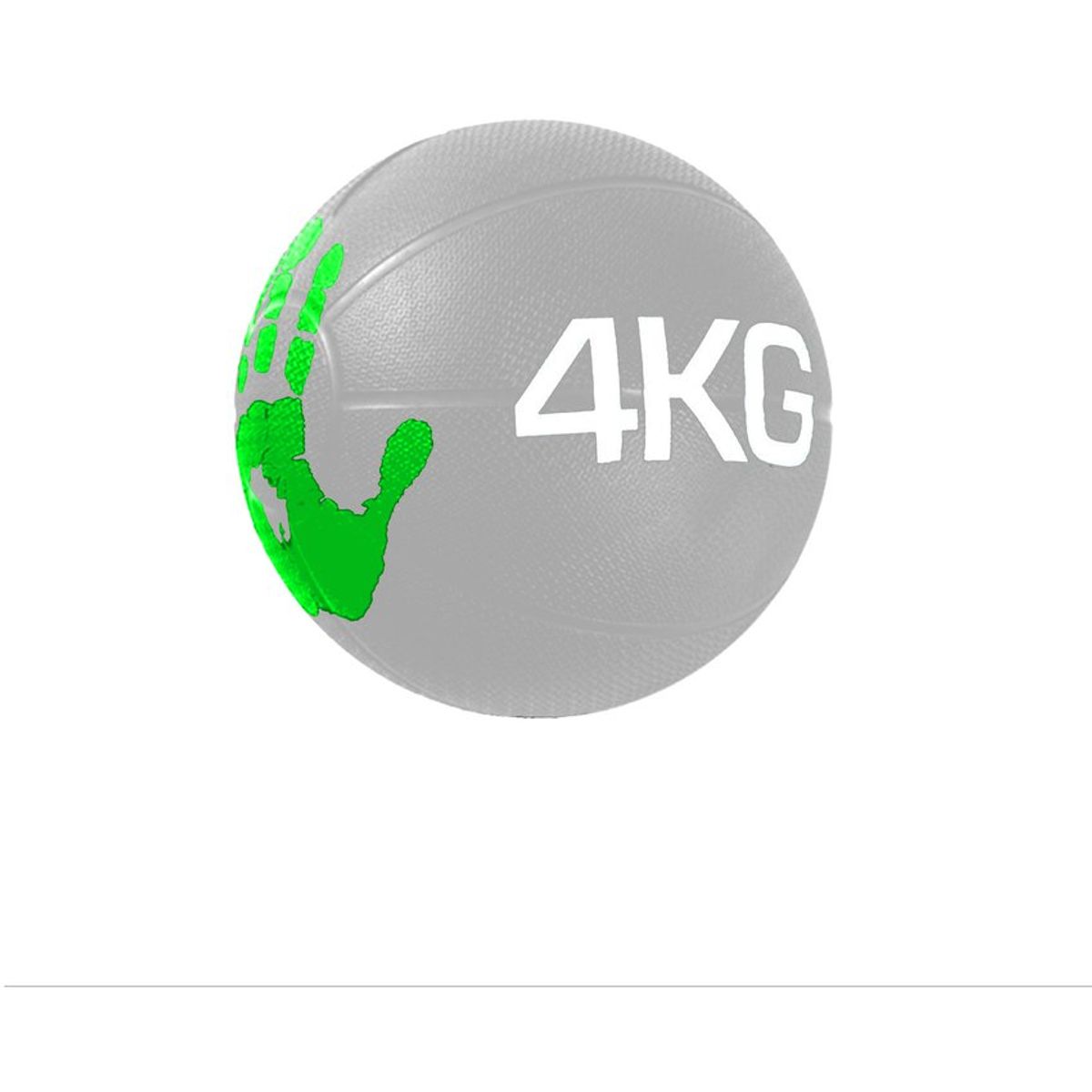 ATLETIS - Balón medicinal 4 kg para ejercicios negro