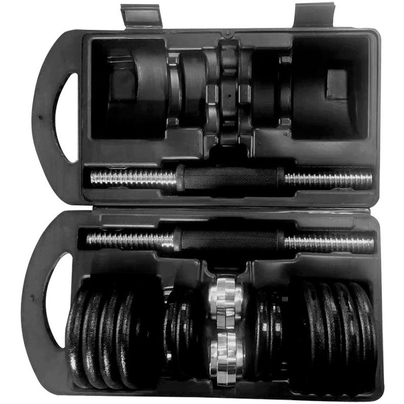 ATLETIS - Set Mancuernas De Metal 15 Kg