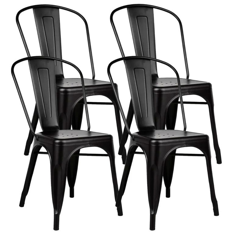 PACK DE 4 SILLA METAL TOLIX NEGRO