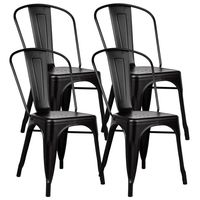 PACK DE 4 SILLA METAL TOLIX NEGRO
