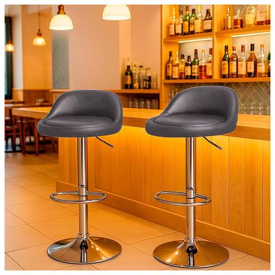 Imagen 2 del producto Pack 2 SILLA BAR ROUND Café
