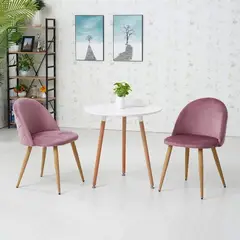 NOVAHUS - Pack de 4 Sitiales Velvet Rosa