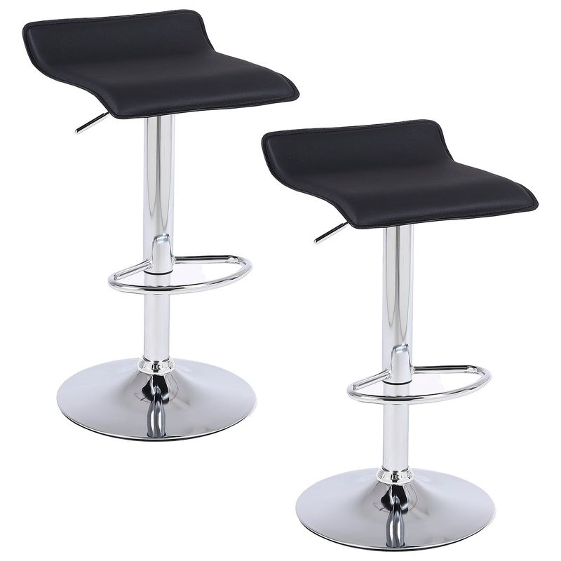 NOVAHUS - Pack de 2 Pisos de Bar Ajustables Novahus Negro