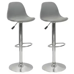 NOVAHUS - PACK 2 SILLA ALTA BAR ORLANDO T - GRIS