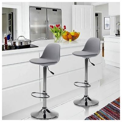Imagen 2 del producto Pack 2 Silla Alta Bar Orlando T Gris