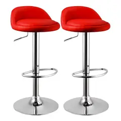 NOVAHUS - Pack 2 SILLA BAR ROUND / Rojo