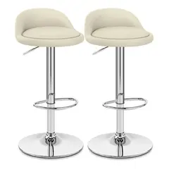 NOVAHUS - Pack 2 SILLA BAR ROUND / Beige