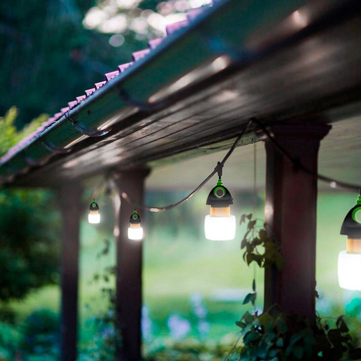 GENERICO - Lámpara luz led y usb outdoor camping blanco