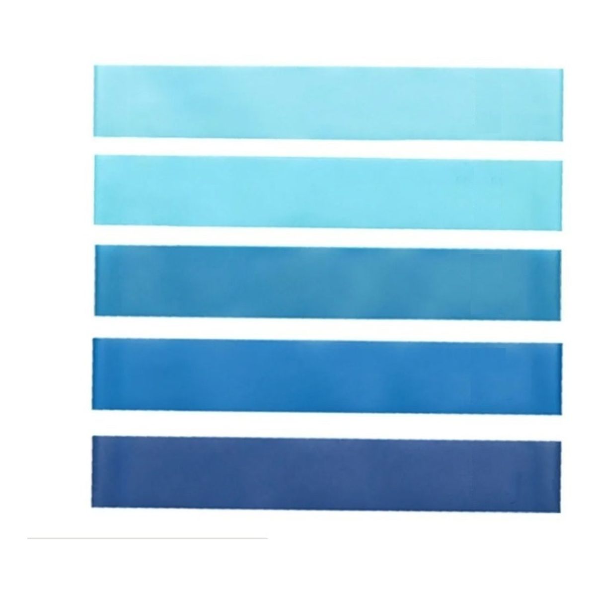 CRUSEC - Set 5 Bandas Azul Elásticas Resistencia + Bolso
