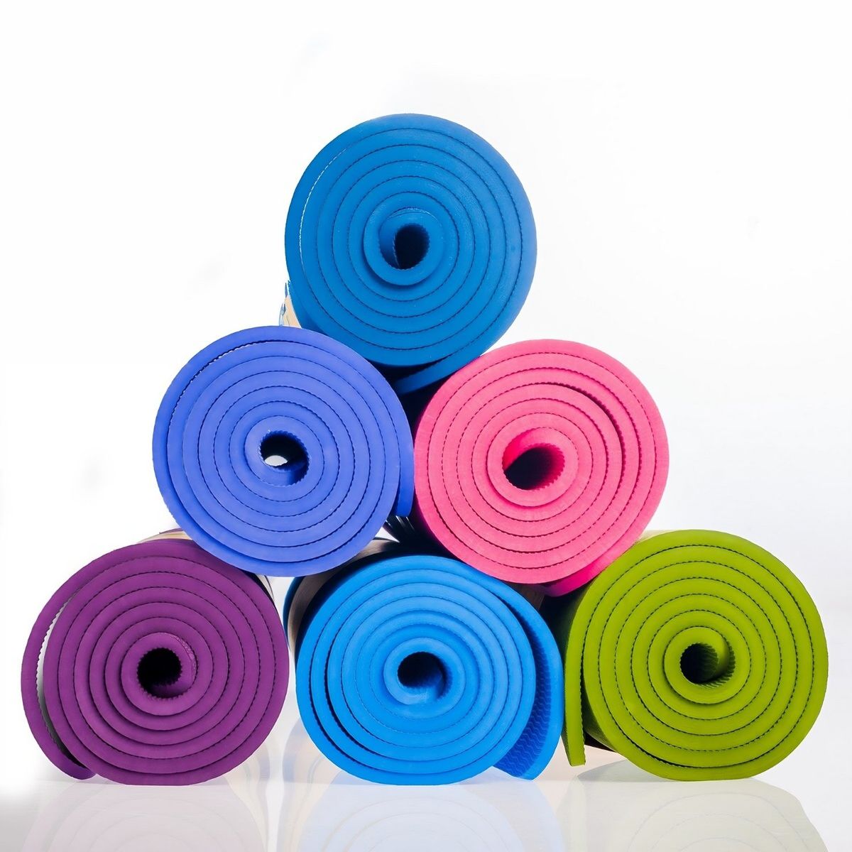 CRUSEC - Yoga Mat 6mm PVC 173cm x 61cm - Violeta