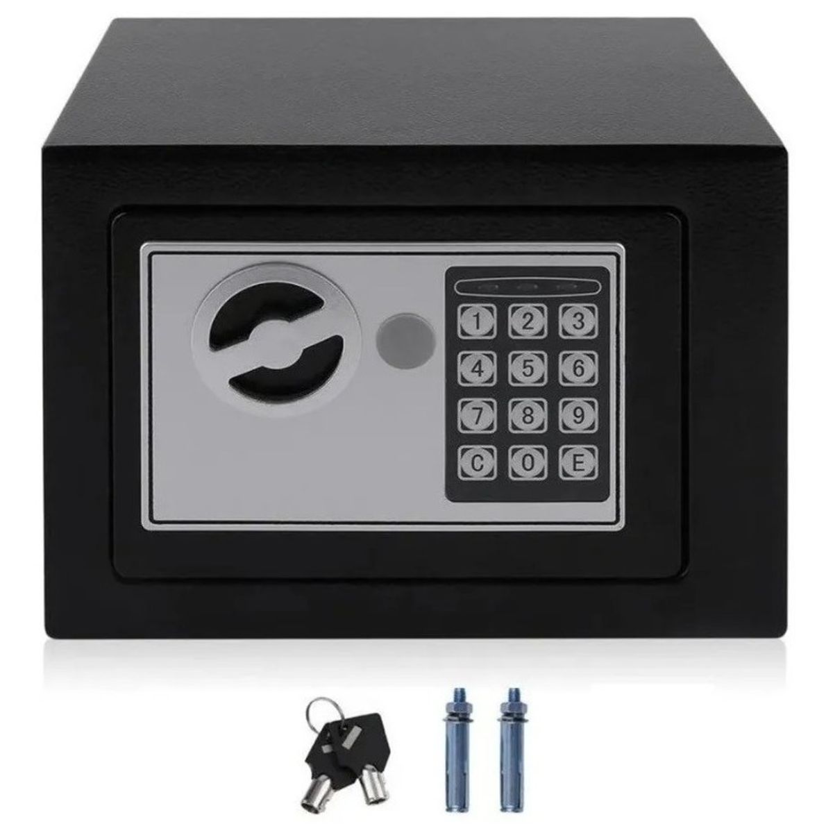 CRUSEC - Caja Seguridad Fuerte Digital Llave Teclado Numérico