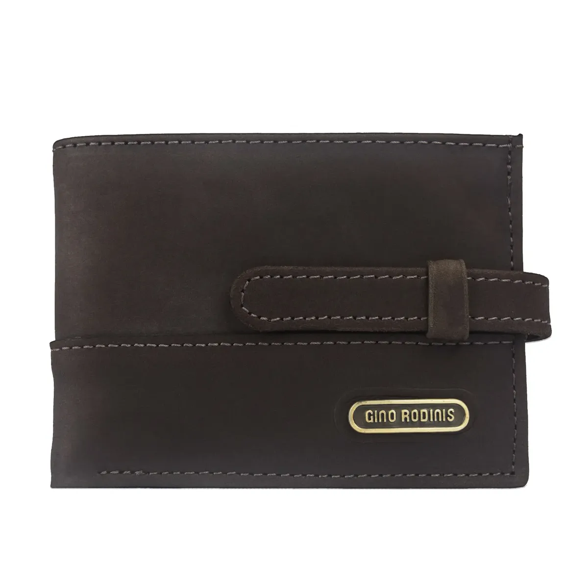 GINO RODINIS - Billetera Hombre Graso 103cf Cafe Gino Rodinis