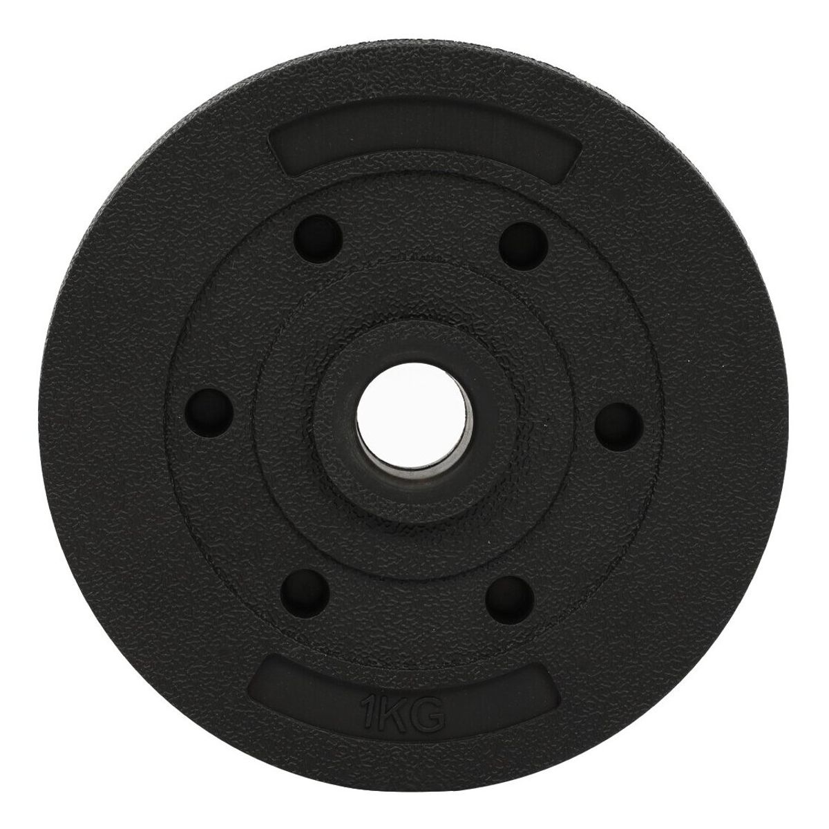 ATLETIS - Disco de Cemento 1 Kg para Barra PVC Negro