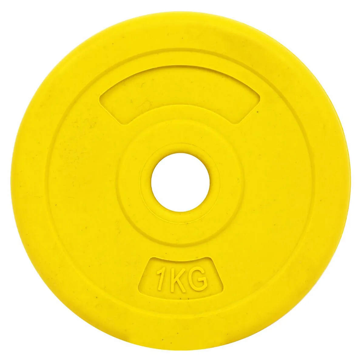 ATLETIS - Disco de Cemento 1 Kg para Barra PVC Amarillo