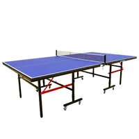 Mesa de Ping Pong Plegable Profesional Azul