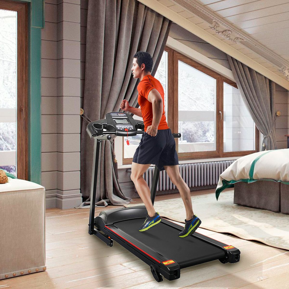 ATLETIS - Trotadora Eléctrica DJ-400 Inclinación Manual