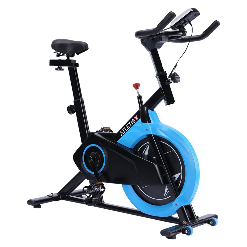 ATLETIS - Bicicleta Spinning Fitness Volante 10Kg Negro