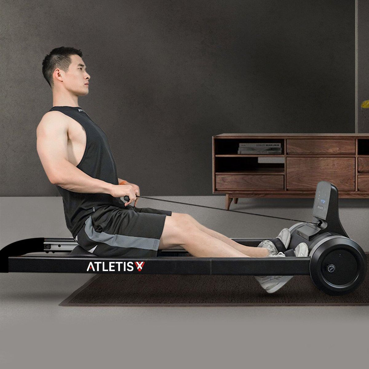 ATLETIS - Remadora Pro Resistencia Magnética 6 Niveles
