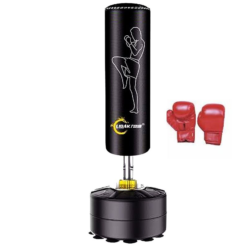 ASIAMERICA - Punching Ball Saco De Boxeo Fitness Con Guantes