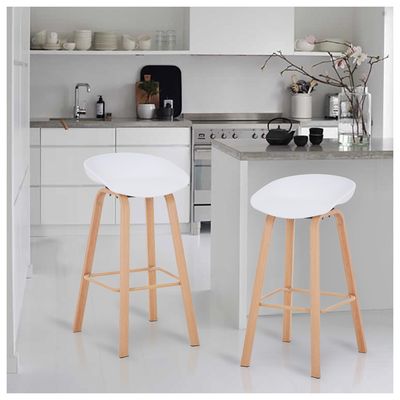 Imagen 2 del producto Pack 4 Pisos de Bar Estilo Nórdico Blanco