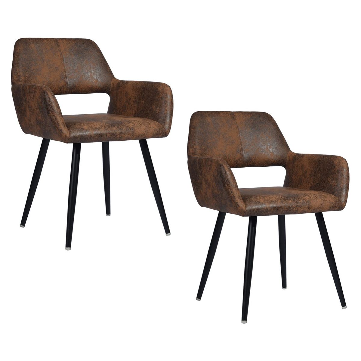 NOVAHUS - Pack 2 Silla Comedor Cromwell Café