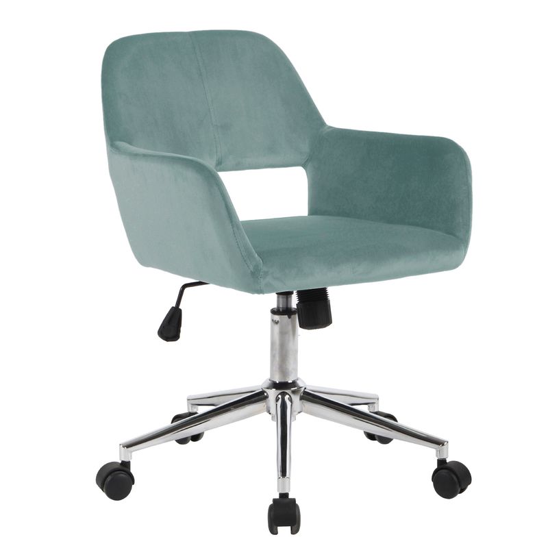 NOVAHUS - Silla Oficina Cromwell Terciopelo Aqua