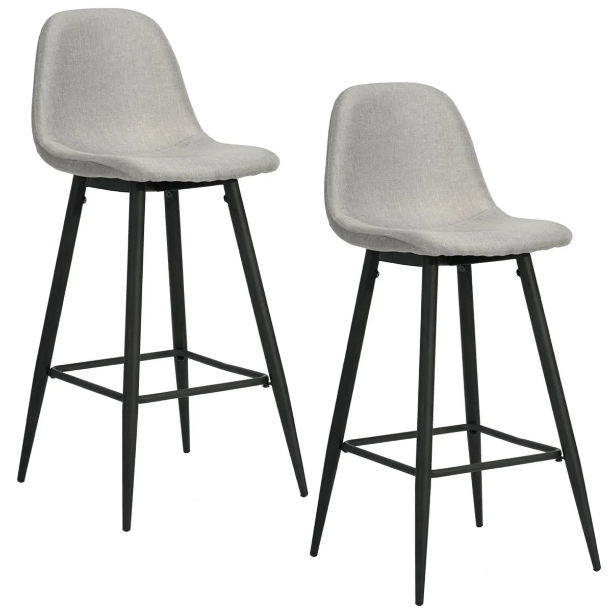 NOVAHUS - Pack 2 Pisos de Bar Charlton Gris